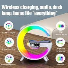 Багатофункціональна настільна лампа-нічник RGB 10 W HappyLight G-Smart Light Sound Machine з бездротово 7739 фото