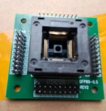 ZGOE01 rev.2 переходник LQFP80 TQFP80 QFP80 #2 (шаг 0.5 мм) socket адаптер переходник IC chip для программиров 4738-2 фото