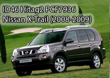 Чип транспондер ID46 Hitag2 PCF7936 Nissan X-Trail (2008-2009) Qashqai Pathfinder 4335 фото
