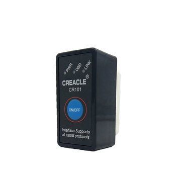 ELM327 v1.5 CREACLE CR101 (безпров Bluetooth) с кнопкой OBDII OBD2 інтерфес під'єднання до ПК блютуз 4903 фото