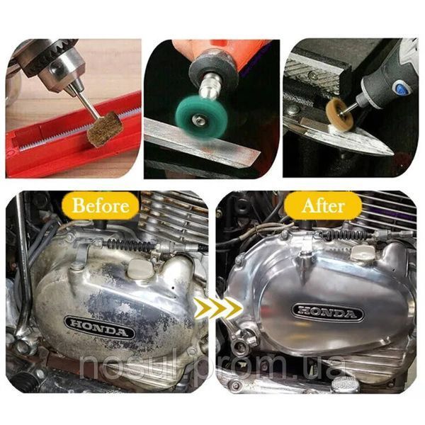 Dremel круг полировальный фетр 25 мм (1 шт) держатель 3 мм 7475 фото