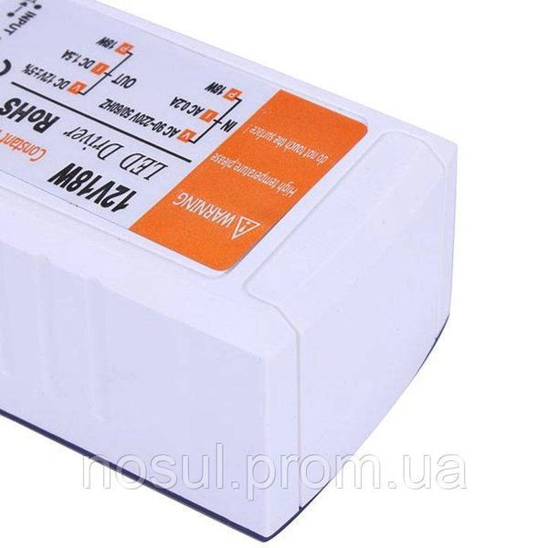 Блок живлення БЖ для LED-стрічок 220 V &mdash; 12 V 1.5 A 18W 3852 фото