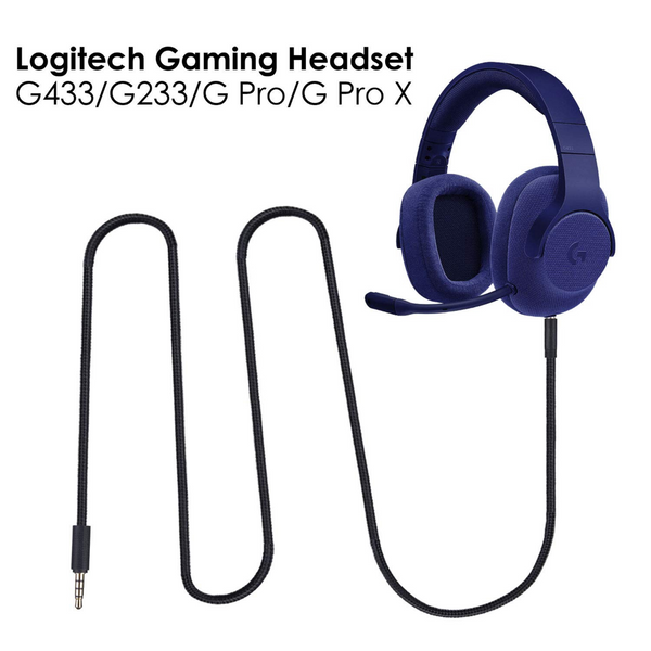 Кабель для наушников Logitech GPRO X G233 G433 (2 м) синий БЕЗ ВЫКЛЮЧАТЕЛЯ И РЕГУЛИРОВКИ ГРОМКОСТИ в синей син 6381c2 фото