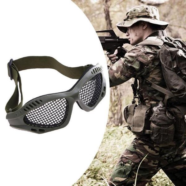 Очки Military Practical Design Grey Lens тактический страйк болл air soft (сетка, цвет оправы - черный) 5462 фото