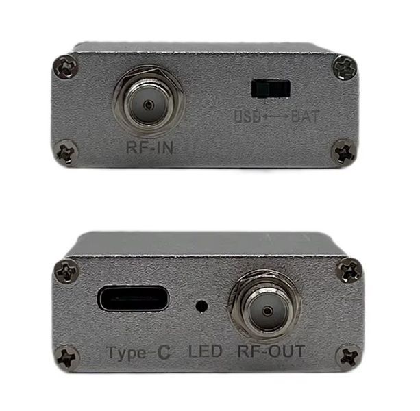 Усилитель HT004 TQP3M9037 LNA 20dB 0.1MHz-6GHz USB Type-C в металлическом корпусе VHF UHF RF в мет.корпусе Low Noise Amplifier High Gain Amplifier for Shortwave FM Radio RF Power Preamplifier Версия НТ004 - без встроенной АКБ. Предназначен для усиления сл 8083 фото