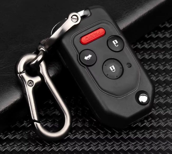Корпус брелка з викидним жалом і кнопками ДК (3 кнопки + Panic) для Honda Accord CRV Pilot Civic 2007...2013 8046-2 фото
