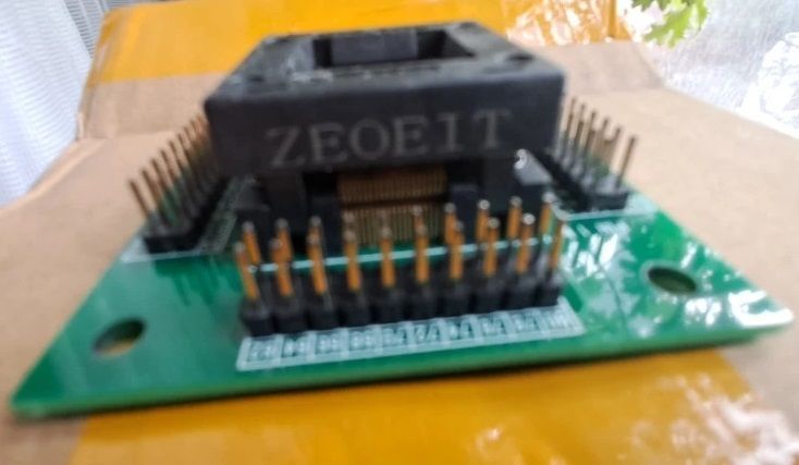 ZGOE01 rev.2 переходник LQFP80 TQFP80 QFP80 #2 (шаг 0.5 мм) socket адаптер переходник IC chip для программиров 4738-2 фото
