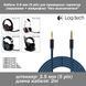 Кабель для наушников Logitech GPRO X G233 G433 (2 м) синий БЕЗ ВЫКЛЮЧАТЕЛЯ И РЕГУЛИРОВКИ ГРОМКОСТИ в синей син 6381c2 фото 1