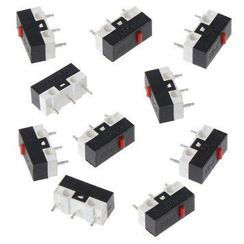 Кнопка SMD-мікроперемикач H7.3 (3pin, 0.05А, 30V DC) для мишок Logitech RAZER G700, Apple G3 G4 G5, Micro 5820 фото