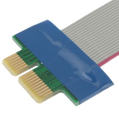 Райзер удлинитель PCI-E 1x-1х шлейф Bitcoin майнинг подключить видеокарту к разъему 1х длина около 17 см 211 фото