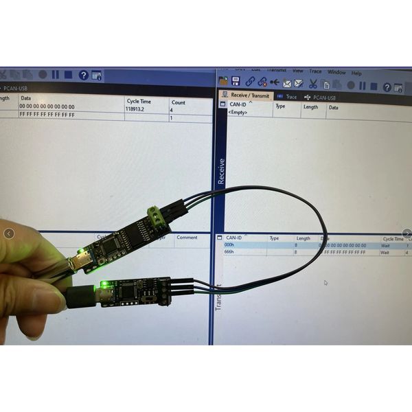 Анализатор шины DykbRadio CAN USB - CAN CANable v1.0 Pro STM32F072 + ADM3053BRWZ(PCAN-View) Debugger TYPE-C US 7551 фото