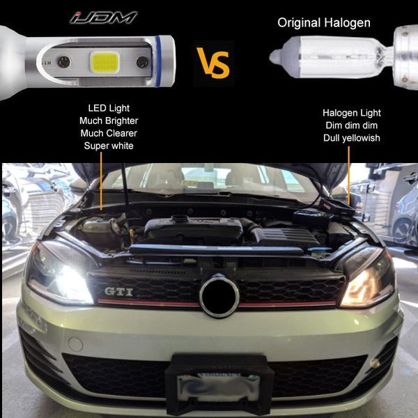 IJDM Світлодіодні LED-лампи головного світла H15 72 Watt 2350LM 6500 К Cree COB DRL Canbus 12V DC (NI5-CSP) Audi 5881 фото
