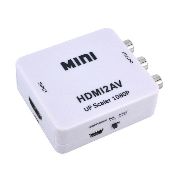 Конвертер HDMI - AV RCA stereo audio mini для презентаций просмотра видео и пр. AY:26 Real HD 1080P 3636 фото