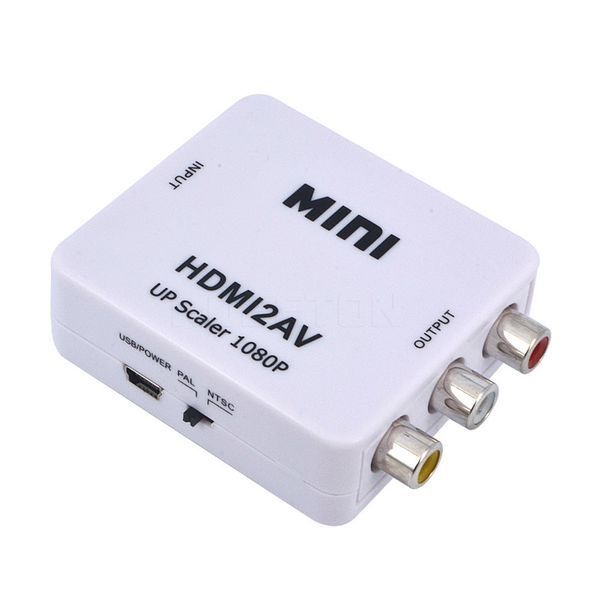 Конвертер HDMI - AV RCA stereo audio mini для презентаций просмотра видео и пр. AY:26 Real HD 1080P 3636 фото