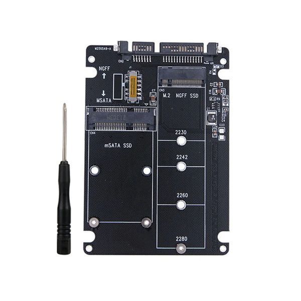 M2505A9-A адаптер переходник для SSD M.2 NGFF (B+M или B key) + mSATA под SATA 3.0 (2.5') интерфейс 7122 фото