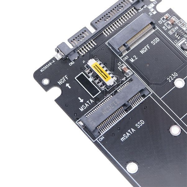 M2505A9-A адаптер переходник для SSD M.2 NGFF (B+M или B key) + mSATA под SATA 3.0 (2.5') интерфейс 7122 фото