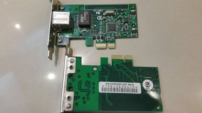 HEXIN HX-108LE гігабітний мережевий адаптер Gigabit PCI Express x1, 10/100/1000Mbps PCIE 1x FPE 1301 фото