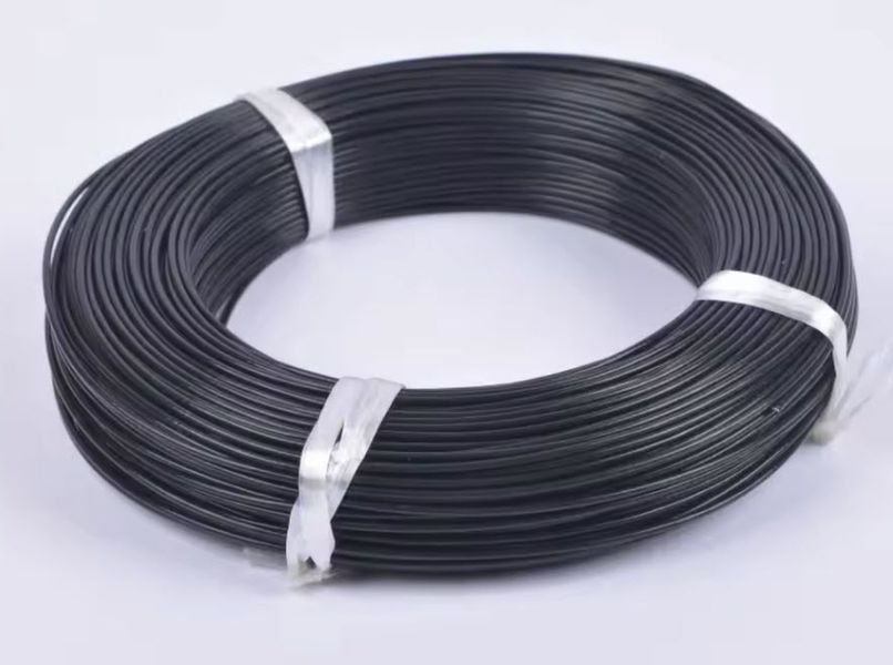 28AWG UL3135 дріт луджен.мідь СИЛІКОН 0,12 мм2 ГОСТ 0,08 мм2 (ЧОРНИЙ), м 7799 фото