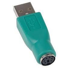 Адаптер USB (тато) - PS/2 6 pin (female, мама)&nbsp;зелений перехідник для підключення мишки&nbsp;mouse 177 фото