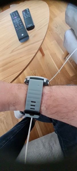 Ремешок (26 мм) Garmin QuickFit Fenix 6X 6X 6 Pro (серый -Grey-) силикон каучук&nbsp;Fenix&nbsp;Quaitx&nbsp;Descent&nbsp;VERTIX En 6647 фото