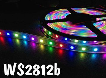 WS2812B 5V 15led 50см Адресная светодиодная лента RGB SMD5050 WS2812 программируемая 5168 фото