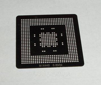 BGA шаблоны Nvidia 0.6 mm MX440 трафареты для реболла реболинг набор восстановление пайка ремонт прямого нагре 4048 фото