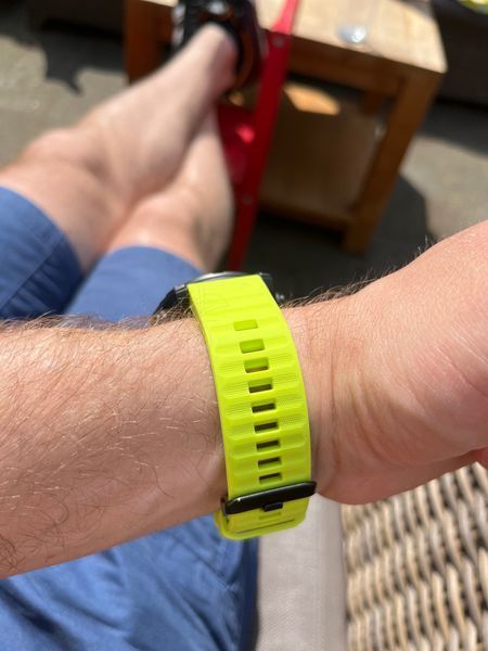 Ремешок (26 мм) Garmin QuickFit Fenix 6X 6X 6 Pro САЛАТОВЫЙ силикон каучук 7377 фото