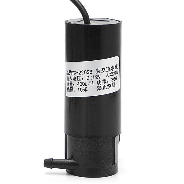 Насос DC 12VAC 36W 8м 400 л/год побутовий полив басейн фонтан дача зрошення крапельний 4279 фото
