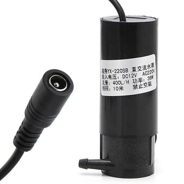Насос DC 12VAC 36W 8м 400 л/год побутовий полив басейн фонтан дача зрошення крапельний 4279 фото