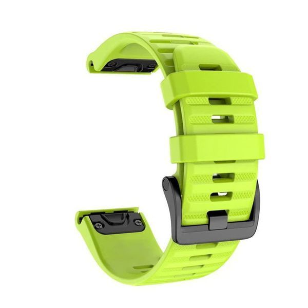 Ремешок (26 мм) Garmin QuickFit Fenix 6X 6X 6 Pro САЛАТОВЫЙ силикон каучук 7377 фото