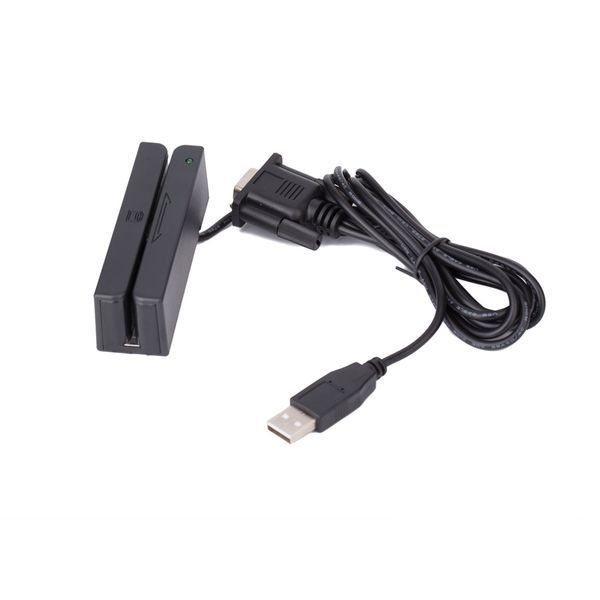 USB MSR100 зчитувач пластикових карток із магнітною смугою Magnetic Reader Data Collector USB Strip Card 3 Tr 6583 фото