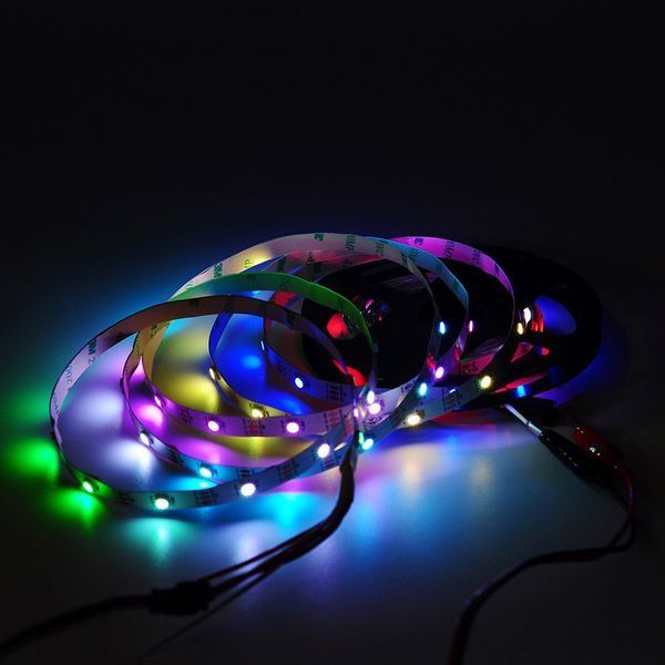 WS2812B 5V 15led 50 см Адресна світлодіодна стрічка RGB SMD5050 WS2812 програмована 5168 фото