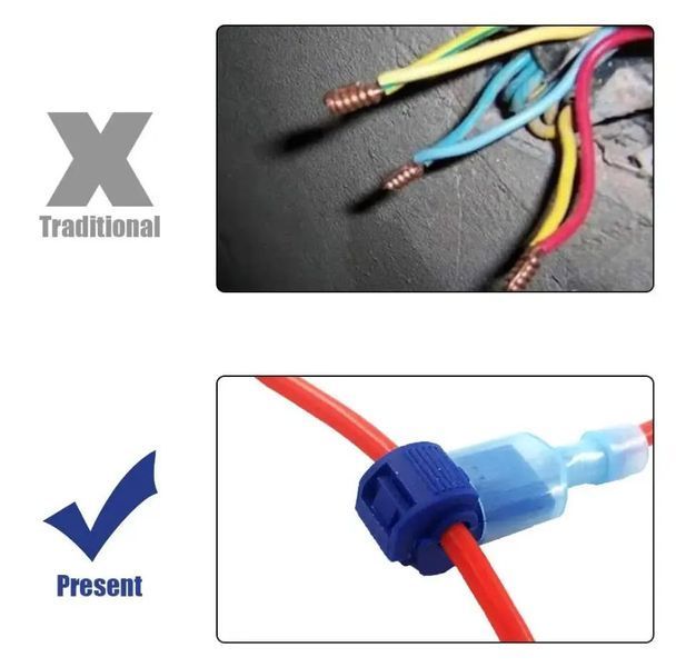 QSC805 20А T-Tap коннектор скотчлок клемник зажим Scotch Lock (AWG12-14 2-4 мм2) -желтый- соеденитель скрутка автомобильной проводки быстрое сращивания проводов Cable Snap Lock Wire Electrical Cable Connector Red Insulated Quick Splice Terminals Crimp For 3930-2 фото