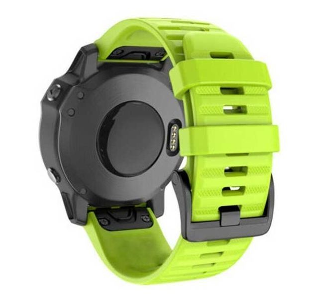 Ремешок (26 мм) Garmin QuickFit Fenix 6X 6X 6 Pro САЛАТОВЫЙ силикон каучук 7377 фото
