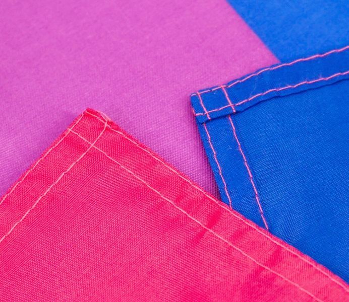 Прапор бісувальної спільноти би гордості Flag LGBT (150*90 см) Майкл Пейдж 1998 ЛГБТ-прайд для декору, приватних і музейних колекцій, експозицій, науково-дослідної та викладачської д 8187 фото