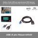 Кабель (4-pin) USB для підключення ЮСБ флешок mp3 музика ГУ інтерфейс перехідник авто Nissan (Teana Qashqai) Infiniti (M37) Panaso 7587 фото 1
