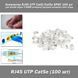 Коннектор RJ45 UTP Cat6/Cat5e для витой пары (8P8C) 100 шт T-568B интернет разъем неэкран несквозной под кабел 0016 фото 1