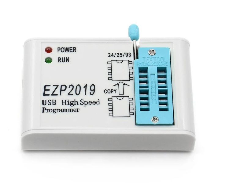 Программатор EZP2019+ USB SPI для EEPROM и Flash чипов, высокоскоростной, совместим с Minipro 3520-2 фото