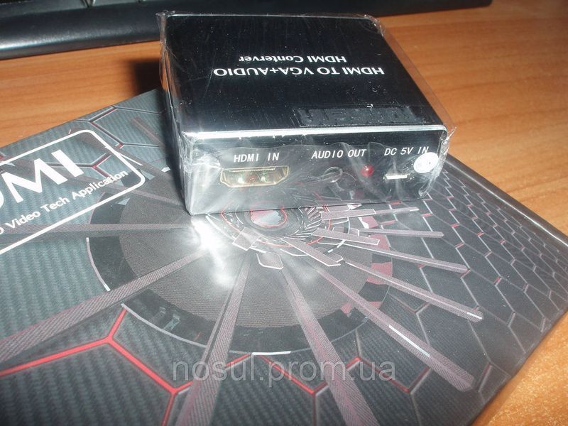 Конвертер HDMI (вхід) -> VGA + Toslink SPDIF + audio аналогового-цифрового АЦП перетворювач 2994 фото