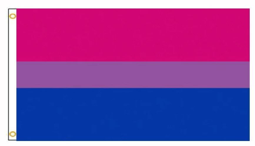 Прапор бісувальної спільноти би гордості Flag LGBT (150*90 см) Майкл Пейдж 1998 ЛГБТ-прайд для декору, приватних і музейних колекцій, експозицій, науково-дослідної та викладачської д 8187 фото