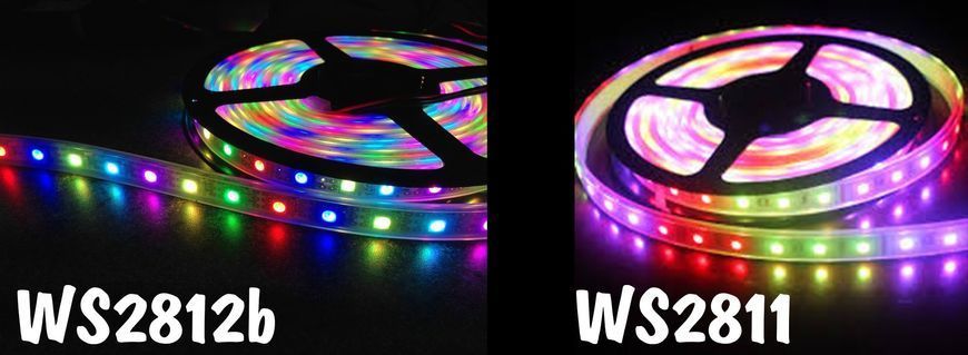 WS2812B 5V 15led 50 см Адресна світлодіодна стрічка RGB SMD5050 WS2812 програмована 5168 фото