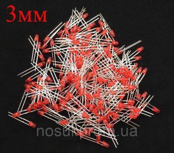 3мм красный LED светодиод 20mA 5194 фото