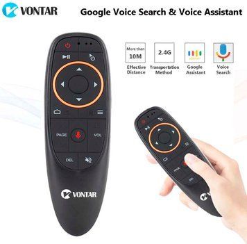 Пульт ДК для ПК Android G10 аероша Air mouse USB 2.4G (гіроскоп + голосове керування) VONTAR 5236 фото