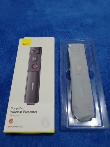 Baseus Orange Dot (ZCFYB-B0G) презентер беспроводный 2,4 ГГц (USB + USB Type-C) Wireless Presenter PPT Page Tu 7581 фото