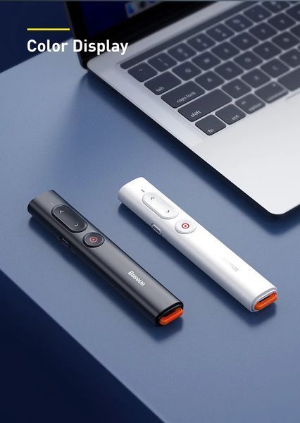 Baseus Orange Dot (ZCFYB-B0G) презентер беспроводный 2,4 ГГц (USB + USB Type-C) Wireless Presenter PPT Page Tu 7581 фото