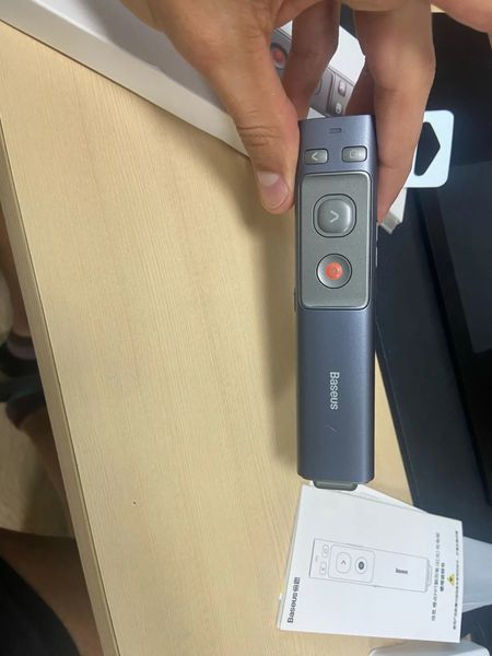 Baseus Orange Dot (ZCFYB-B0G) презентер беспроводный 2,4 ГГц (USB + USB Type-C) Wireless Presenter PPT Page Tu 7581 фото