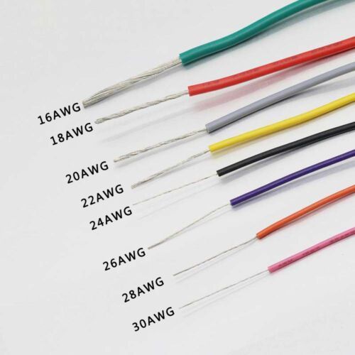 24AWG 0,25 мм2 (диаметр 1,4 мм) UL1007 провод монтажный многожильный ПВХ (БЕЛЫЙ), замена МГТФ&nbsp; 8230 фото