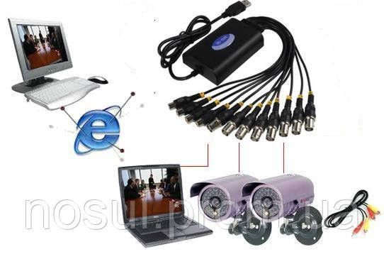 Ezcap3104 8-х канал регистратор USB CCTV DVR 100 fps для компьютер ноутбук 4 звук канал Windows Vista/7/2008/8 2249 фото