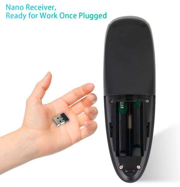 Пульт ДУ для ПК Android G10 аэро мышь Air mouse USB 2.4G (гироскоп + голосовое управление) VONTAR 5236 фото