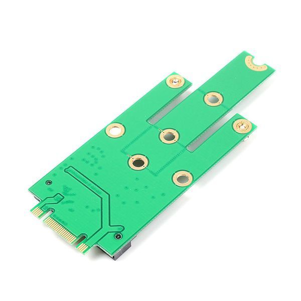 Адаптер&nbsp;mSATA Mini PCI-E мама female ― NGFF M.2 B (SATA) тато male 3282 фото